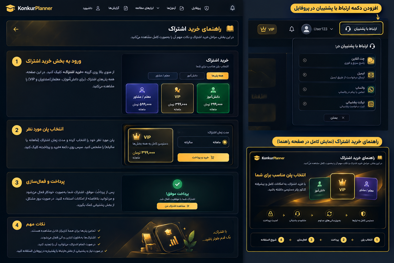 راهنمای تصویری خرید اشتراک